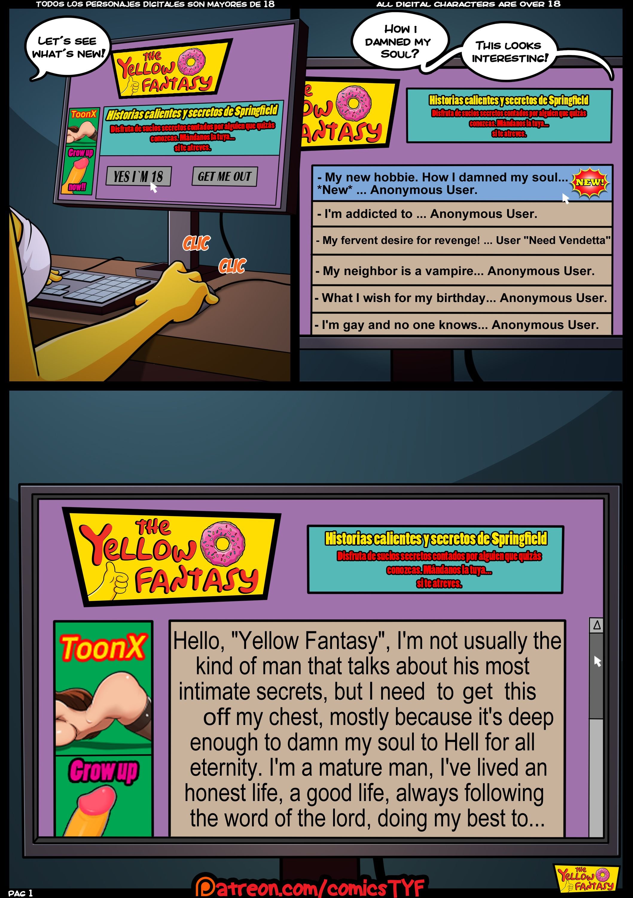 The Pastime (The Simpsons) [The Yellow Fantasy , Croc] Chapter 1 - Page 2