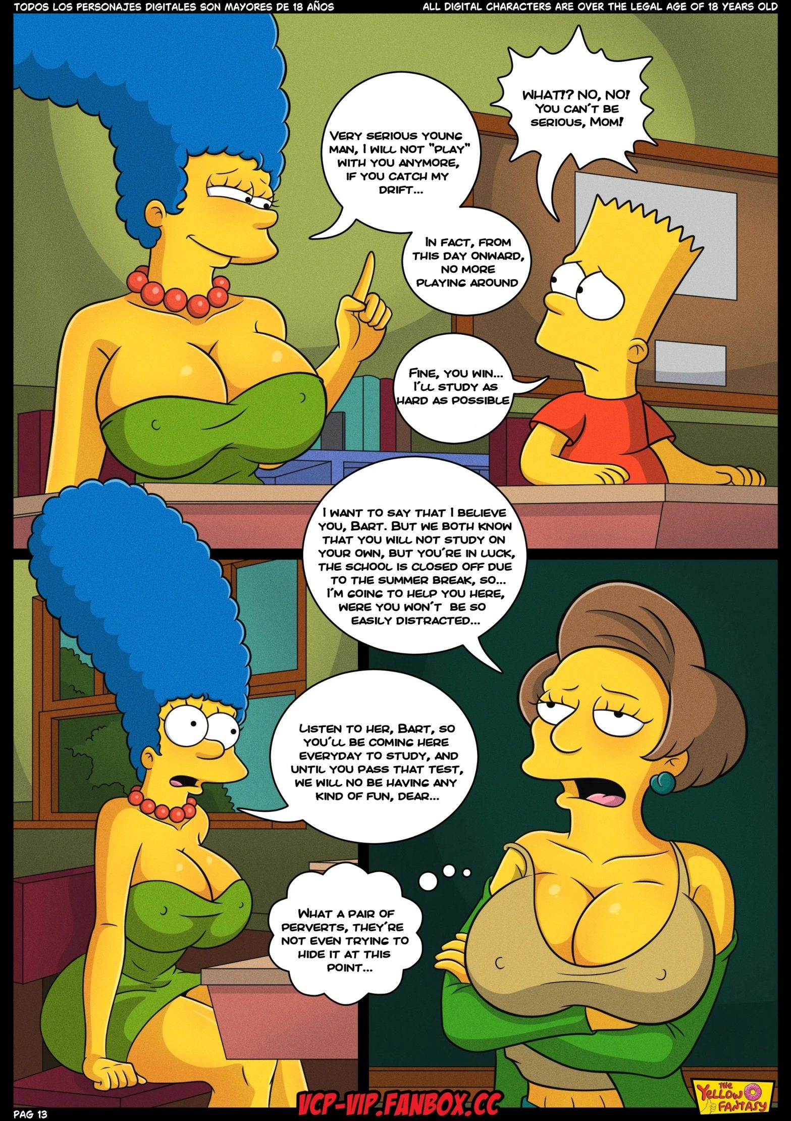 The Pastime (The Simpsons) [The Yellow Fantasy , Croc] The Exam - Chapter 15 - Page 14
