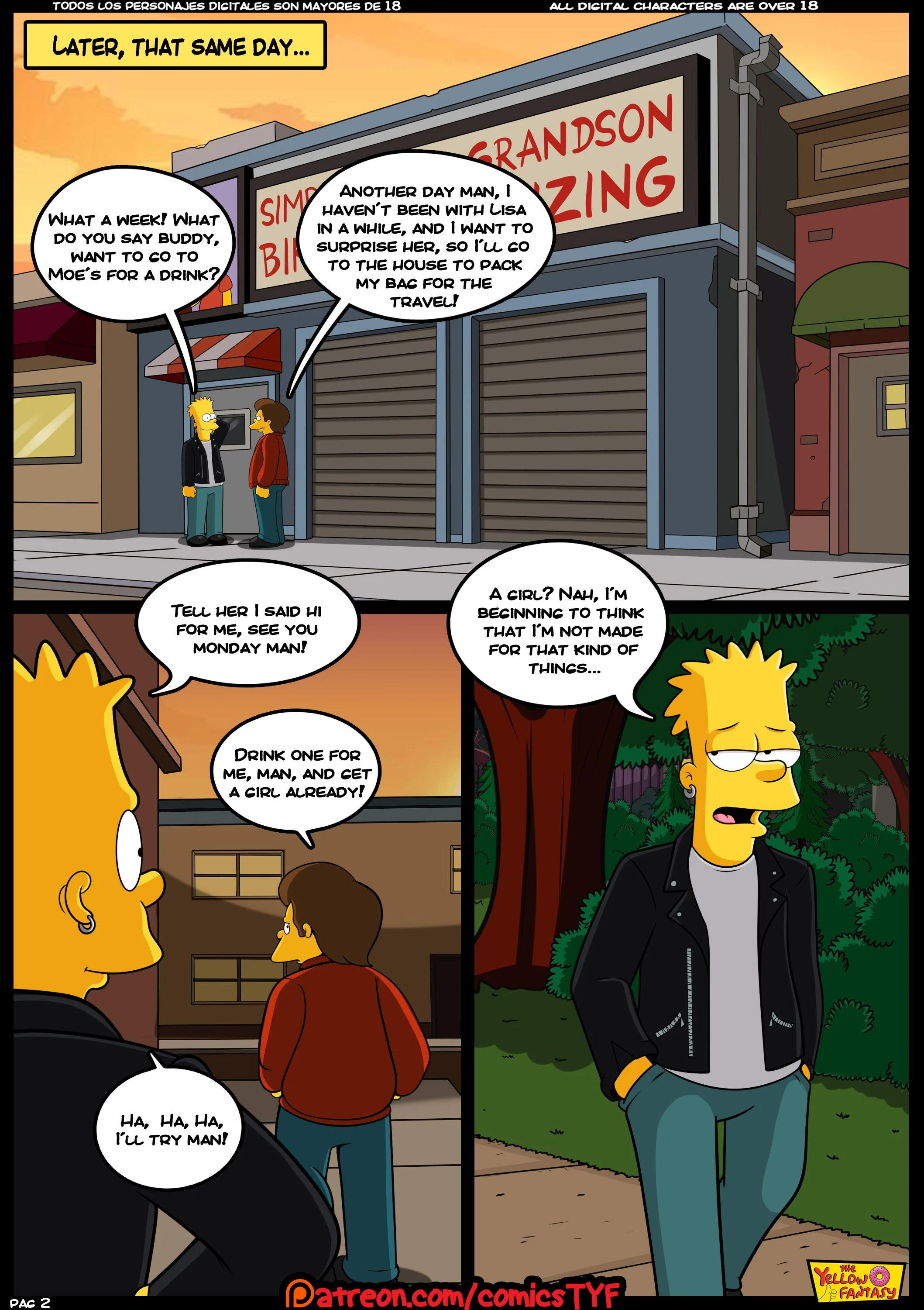 The Pastime (The Simpsons) [The Yellow Fantasy , Croc] The Reunion - Chapter 3 - Page 4