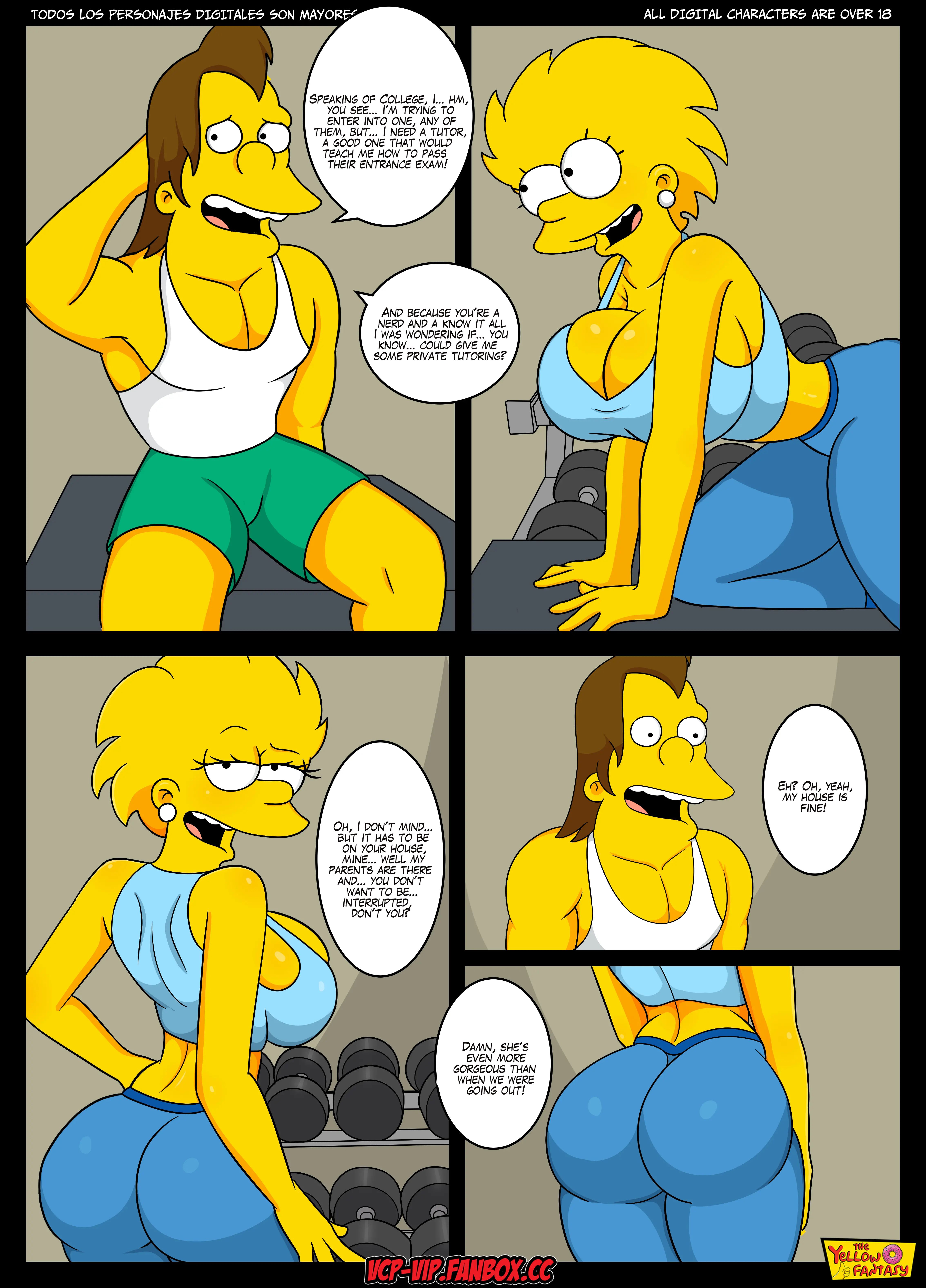 The Pastime (The Simpsons) [The Yellow Fantasy , Croc] Nelson's Tutor - Chapter 8 - Page 4
